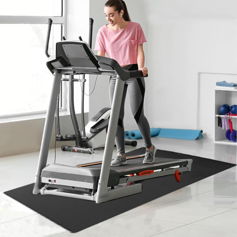 Treadmill Pad Exercise Equipment Mat NBR Floor Protector For Gym Home 